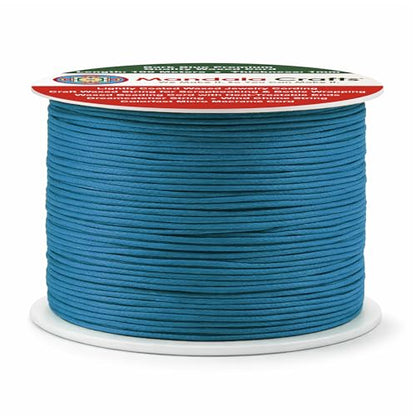 1mm Dark Blue Waxed Cord (327 Foot)