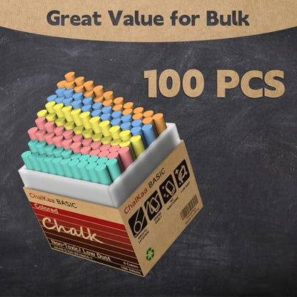 Colored Chalk 100PCS (100 Count)