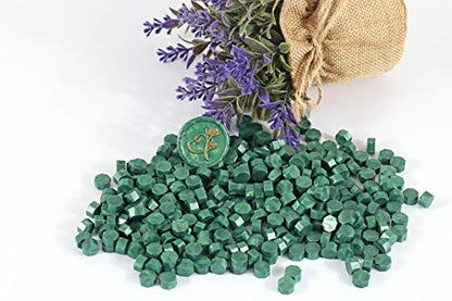 360Pcs Metallic Green Sealing Wax Beads