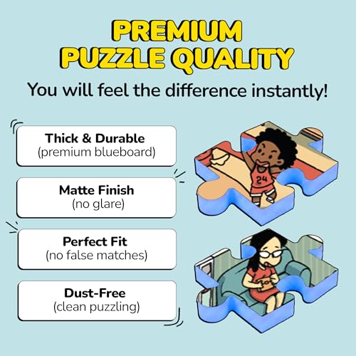 Jigsaw Puzzles 1000 Pieces with Storytelling Comics