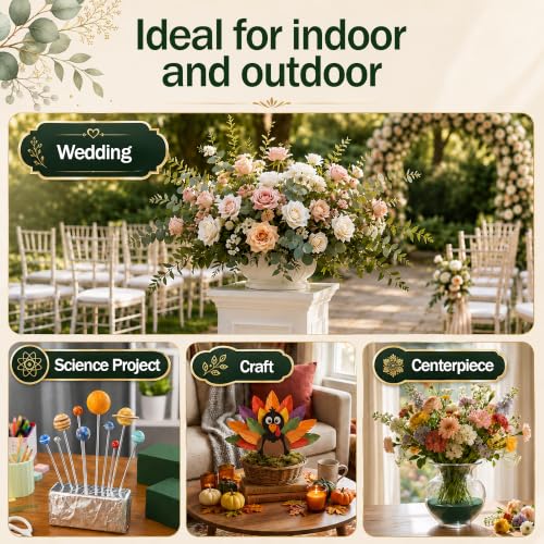12 Pack Large Dry Floral Foam Blocks