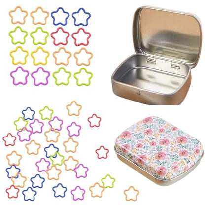 Star Shape Metal Stitch Markers Knitting (50 Count)