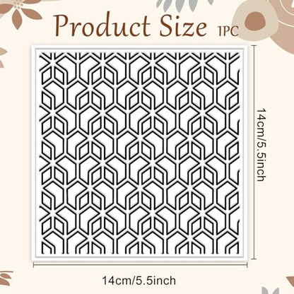 Geometry Polymer Clay Texture Sheets Line Art Silicone Texture Stamp Repeating Seamless Pattern Modeling Pattern Pad for Jewelry and Clay Earrings Tools