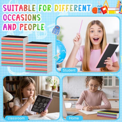 100 Pack A5 Composition Notebooks Bulk 5"x8" Notebooks Novel Color (100 Count)