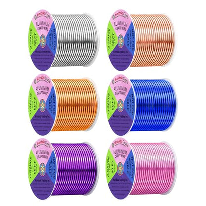 13 GA Gold Blue Purple Assorted Anodized Aluminum Craft Wire