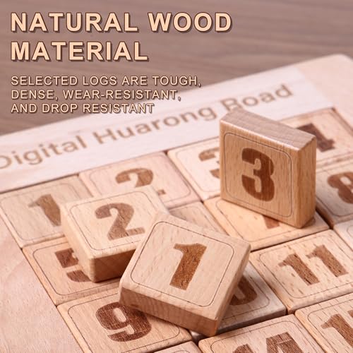 Wooden Number Sliding Puzzle