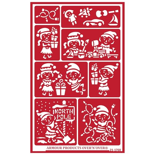 Over'N'Over Reusable Glass Etching Stencils