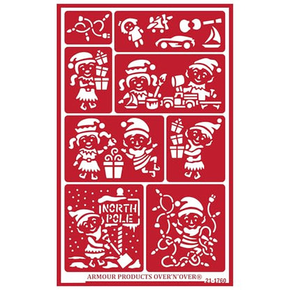 Over'N'Over Reusable Glass Etching Stencils