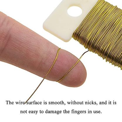 26Gauge Golden Metal Floral Wire