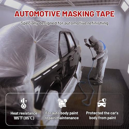1.41" x 60 Yards Masking Tape 3 Pack (3 Count)