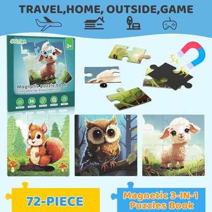 Magnetic Puzzles for Toddlers 3 (72 Count)