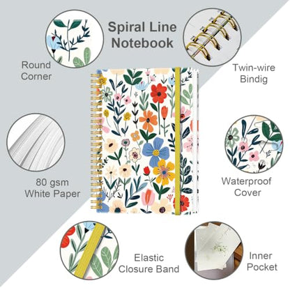 Lined Spiral Journal Notebook for Women & Men