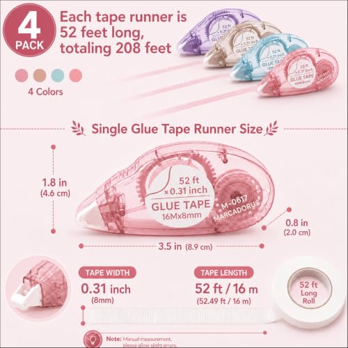Glue Tape Roller (4 Count)