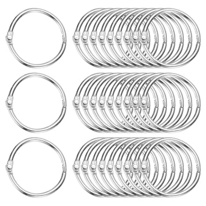 1" x 1.18" Loose Leaf Binder Rings (30 Count)