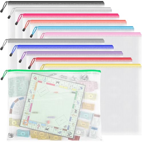 A3 A4 Mesh Zipper Storage Bags (24 Count)