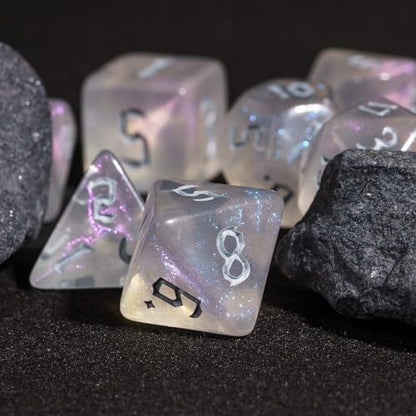 DND Dice Set D&D Polyhedral Dice with Die Bag (7 Count)