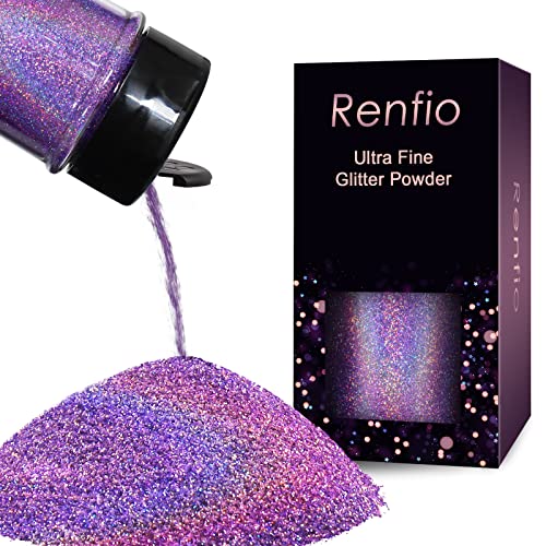 Holographic Ultra Fine Purple Glitter Powder Metallic Resin Glitter