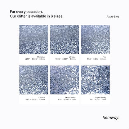 Resin Glitter Azure Blue 100g Fine Polyurethane & Epoxy Glitter (3.5274 Ounce)