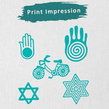 Wooden Printing Stamp (5 Count)
