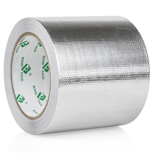 Adhesive Aluminum Foil Heat Shield Tape Barrier 4in x 66ft (66 Foot)