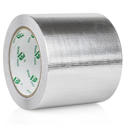 Adhesive Aluminum Foil Heat Shield Tape Barrier 4in x 66ft (66 Foot)