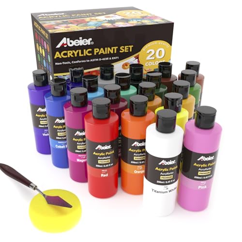 Bulk Acrylic Paint Set (169 Fl Oz)