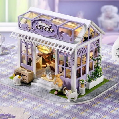 DIY Miniature Dollhouse Kit with Furniture Plus Dust Proof & Music Movement