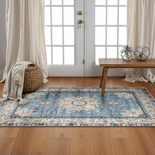 Felice Oriental Floral Medallion Area Rug (8.6 Sq Ft)