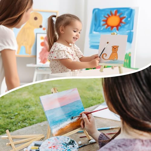 36 Pack 9 Inch Mini Wooden Display Easels (36 Count)