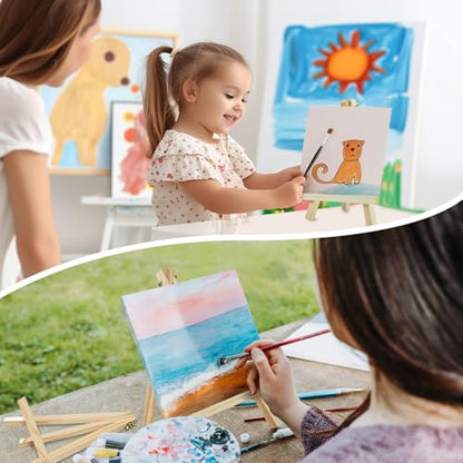 36 Pack 9 Inch Mini Wooden Display Easels (36 Count)