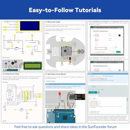 3-in-1 Super Starter Kit with Original Arduino Uno R4 Minima, IoT&Smart Car Projects, ESP8266 WiFi, 50+ Step-by-Step Tutorials for Beginners to Engineers, RoHS Compliant
