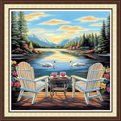 Counted Cross Stitch Kits for Adults Full Range of Cross Stitching Embroidery Unprinted Pattern for Beginners