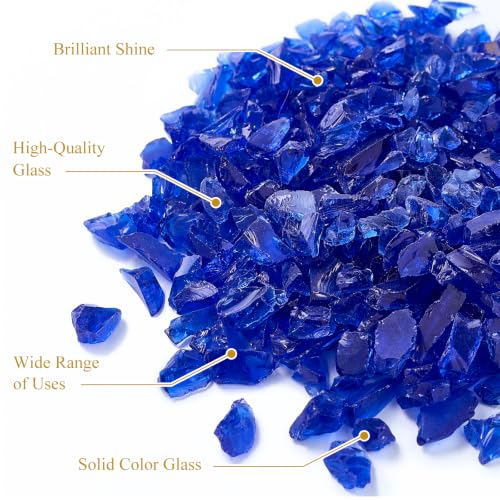 Cobalt Blue Crushed Glass for Resin Art & Crafts