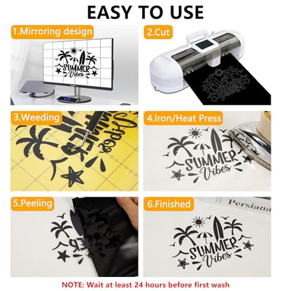 Heat Transfer HTV Vinyl Bundle (12 Count)