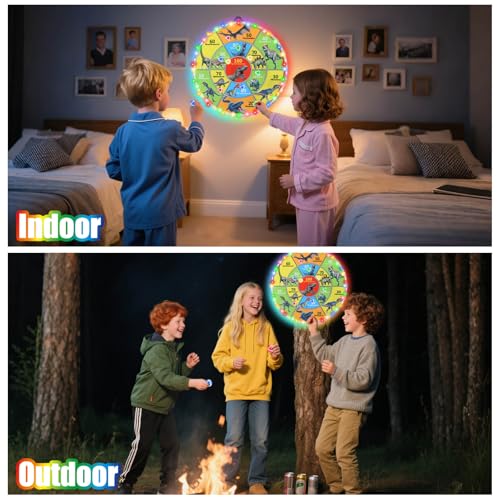 30 Inch LED Dart Board Kids Game (12 Count)
