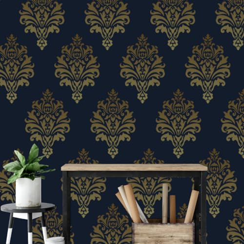 Damask Stencil Wall Stencils for Painting Large Pattern 12" (10 Count)