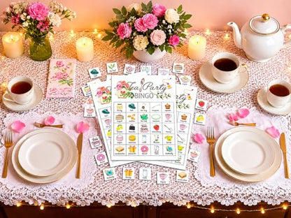 Tea Party Bingo Cards
