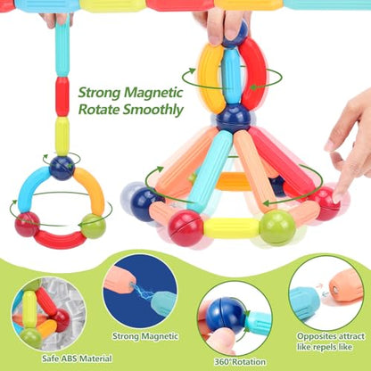 Magnetic Building Blocks for Toddlers (42 Count)