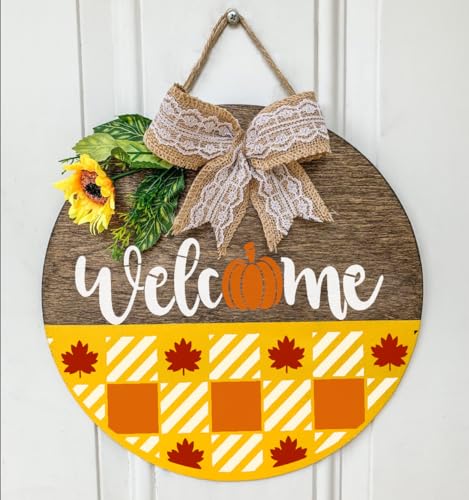 Fall Stencils for Painting on Wood Half Circle Stencils for Crafts Reusable (18 Count)
