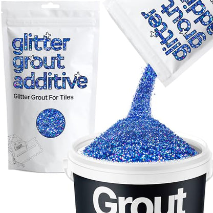 Sapphire Blue Holographic Glitter Grout Additive 100g (3.5 Ounce)