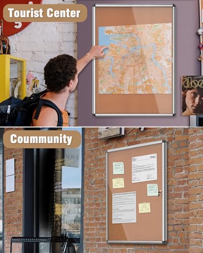 38"x28" Enclosed Bulletin Board