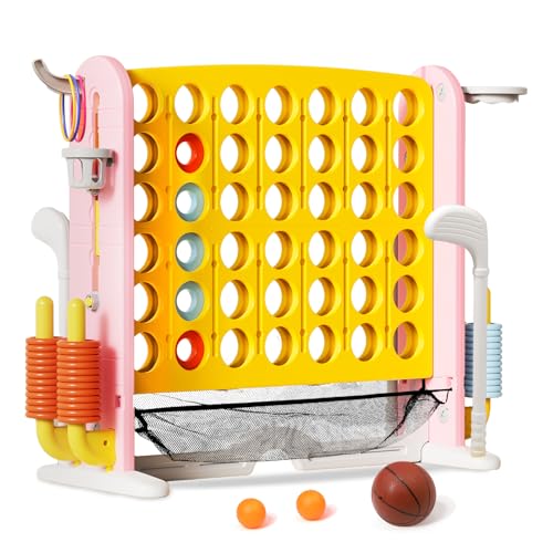 Giant 4 in-A-Row Connect Game Set, Yellow