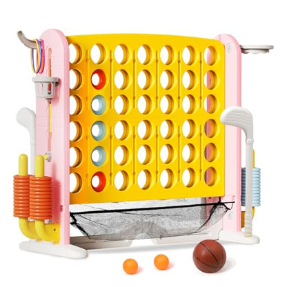 Giant 4 in-A-Row Connect Game Set, Yellow