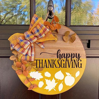 Fall Stencils for Crafts Reusable 12" Fall Stencils for Painting Wood Signs (15 Count)
