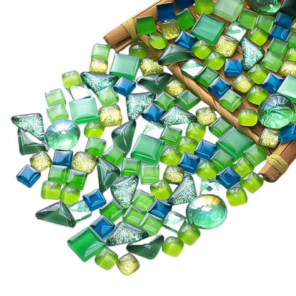 500g Mixed Color Irregular Crystal Mosaic Tiles