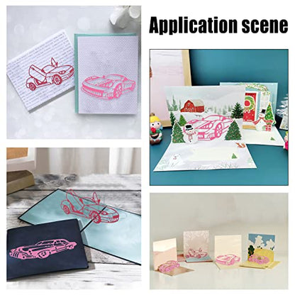 Racing Car Cutting Dies for Card Making Roadster Cut Die for DIY Scrapbooking Journal Embossing Paper Craft Decor (3 Count)