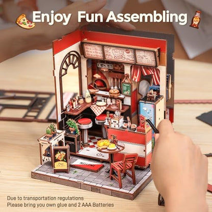 Book Nook Kit DIY Miniature House Dollhouse Booknook