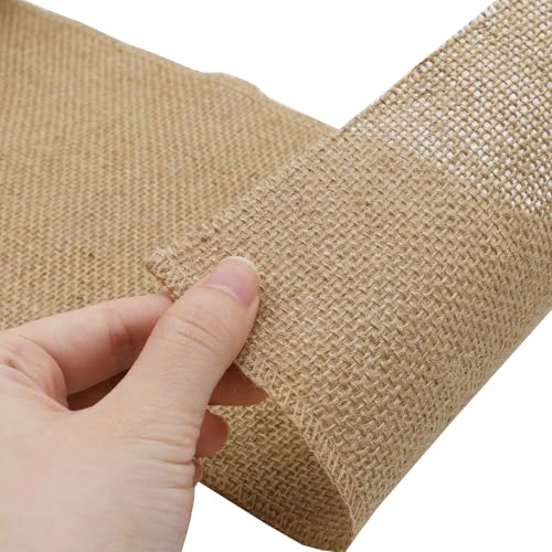 6 Inch Natural Burlap Ribbon 10 Yards (30 Foot)