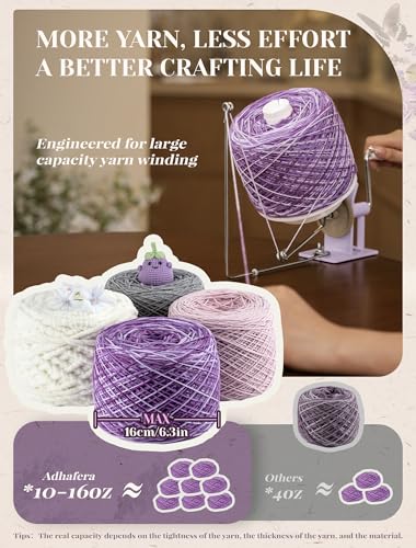 Yarn Winder Ball Winder Large Capacity for Crocheting