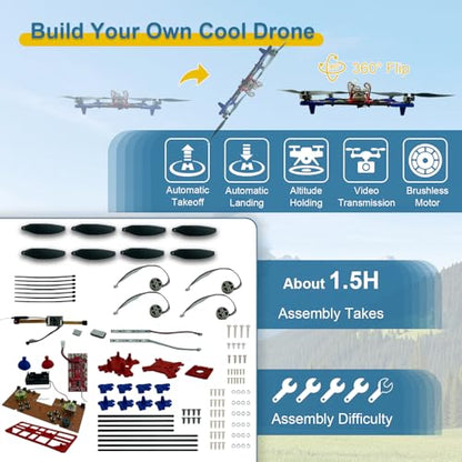 DIY Drone Kit with Brushless Motor & Dual Camera